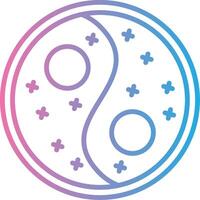 Yin Yang UI Badge vector