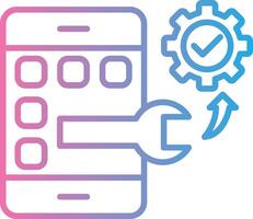 Application Sleek Visual Mark vector