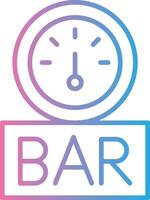 Bar Neon UI Symbol vector