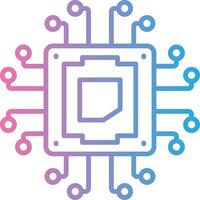 Cpu Modern Shape Graphic vector