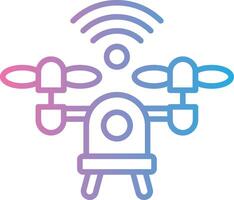 Drone 3D Rendered Symbol vector