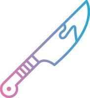 Knife Pixel Style Badge vector