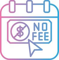 No Fee Hand Drawn Sketch Symbol vector