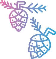 Pine Cone Compact Web Symbol vector