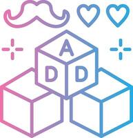 Cubes Interactive UI Design vector
