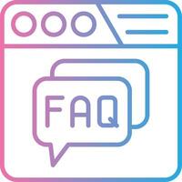 Faq Clean Frame Object vector