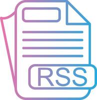 RSS Custom Line Element vector