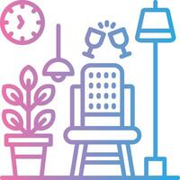 Dining Chair Color Enhanced Graphic vector