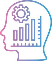 Analytics Gradient Themed Symbol vector