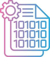 Binary Code Creative Sketch Element vector