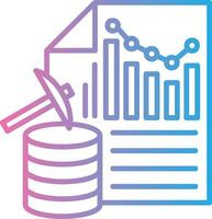 Data Mining App Focused Design vector