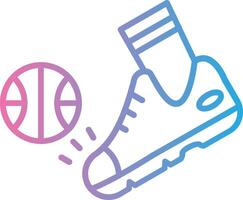 Kick Shadowed Flat Design vector