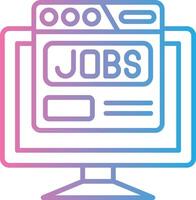 Job Search Interactive UI Design vector