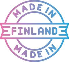 Made In Finland Clean Frame Object vector