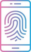 Mobile Password Clean Digital Design vector