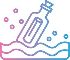Message In A Bottle Custom Line Element vector