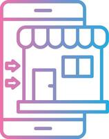 Online Shop Smooth UI Symbol vector
