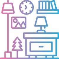 Nightstand Wireframe App Design vector