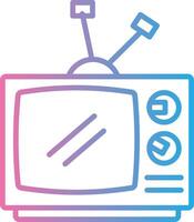 Old Tv Color Block Badge vector
