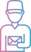 Postman Pixel Style Badge vector