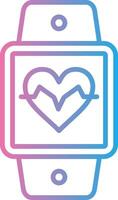 Smartwatch Outlined Line Artwork vector