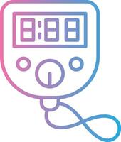 Timer Crisp Outline Artwork vector