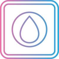 Water Drop Elegant Shape Symbol vector