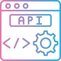 Api Minimal Design Badge vector