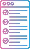 Bullet List Minimal UI Element vector