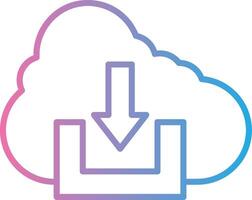 Cloud Download Web Based Design Element vector