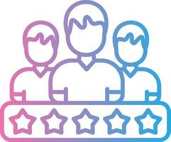 Customer Testimonial Gradient Color Form vector