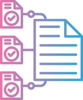 File Management Neon UI Symbol vector
