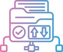 File Transfer Protocol Cool Tone Form vector