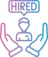 Hired Custom Line Element vector