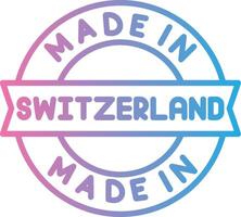 Made In Switzerland Clean Frame Object vector