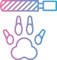 Nail File Interface Line Graphic vector