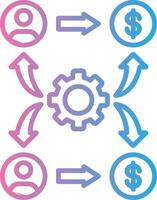 Methodology Dark Mode Symbol vector