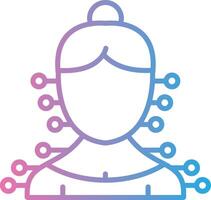 Acupuncture Handcrafted UI Symbol vector