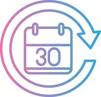 30 Days Futuristic App Badge vector
