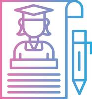 Curriculum Gradient Style Element vector