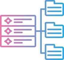 Database Custom Line Element vector