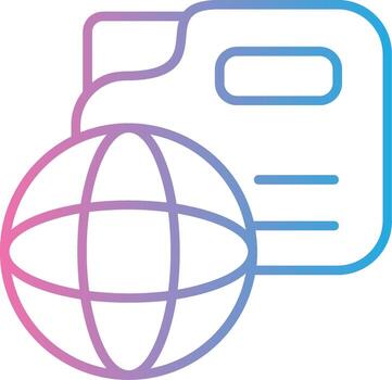 datos compartiendo degradado estilo elemento vector