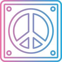 Pacifism Futuristic UI Mark vector