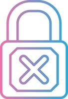 Padlock Muted Tone Element vector