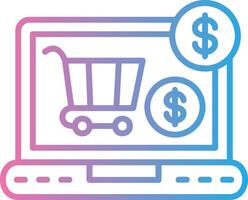 Shopping Online Subtle UI Graphic vector