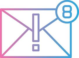 Spam Gradient Themed Symbol vector