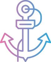 Anchor Outlined Frame Object vector