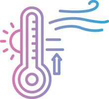 High Temperature Sharp Line Mark vector