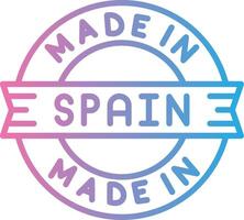 Made In Spain Wireframe App Design vector