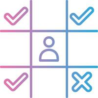 Market Positioning Color Stroke Symbol vector